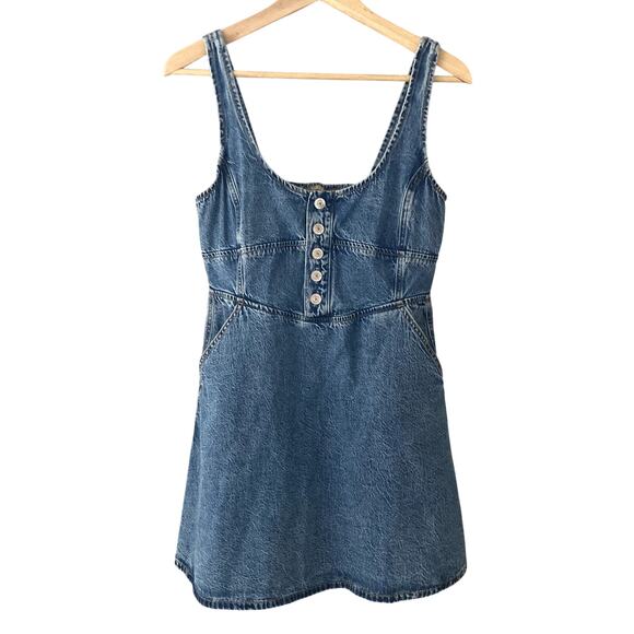American Eagle Outfitters Dresses & Skirts - American Eagle AE Corset Button Up Denim Mini Dress Medium